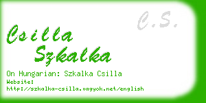 csilla szkalka business card